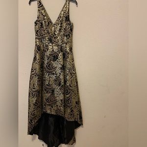 Calvin Klein gold sequin dress